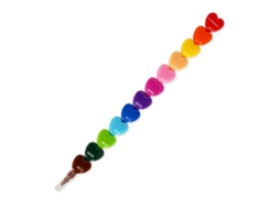Lápis de cera empilhável LEGAMI Dream In Colour Heart (12 cores)