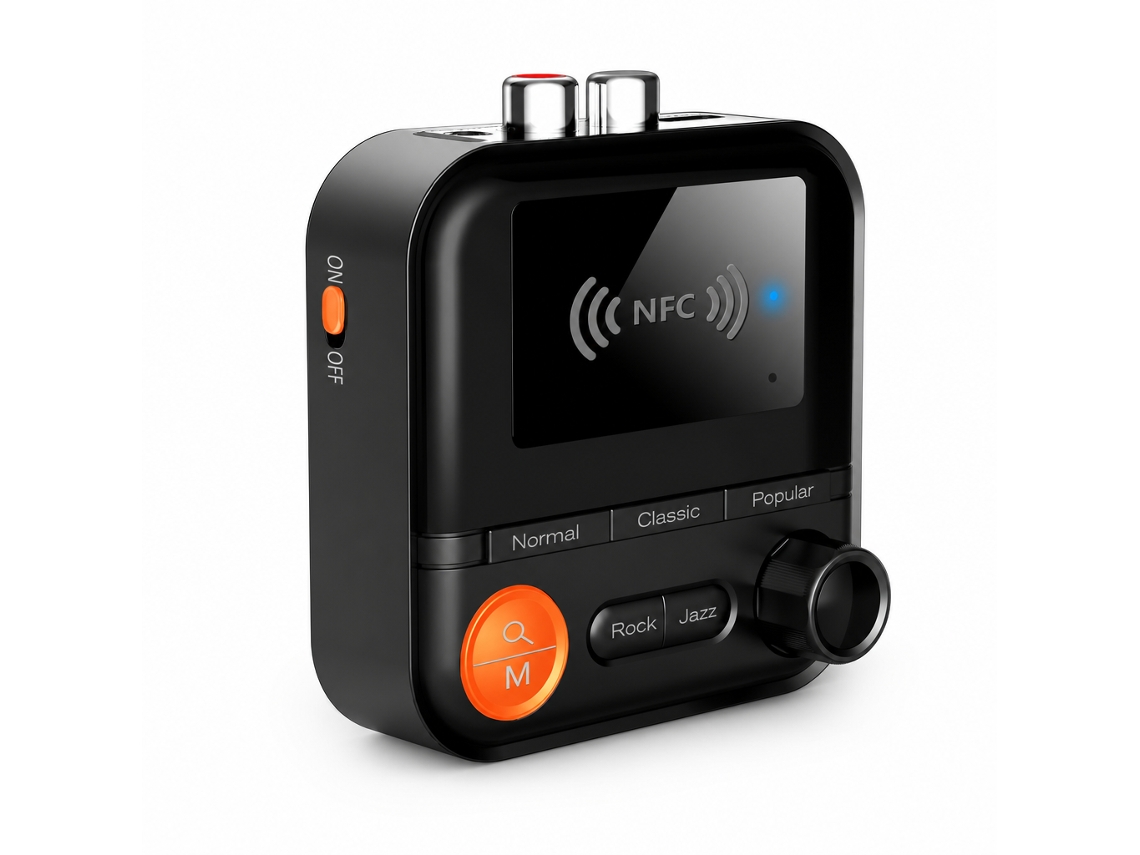 Recetor De Áudio Bluetooth 5.2 Com Nfc E Leitor De Cartão Tf Mp3 Para Amplificadores E Colunas