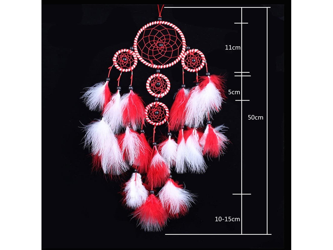 Dreamcatcher (blue-white Dreamy, Wind Chime Ornament) Eoocoo