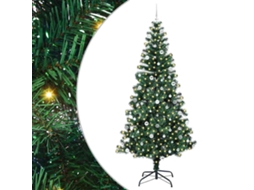 Conjunto 1 Árvore De Natal Vidaxl Verde Pvc (240 Cm)