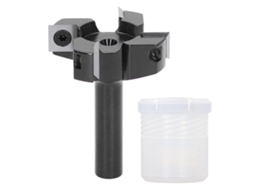Fresa de Nivelamento de Laminas 4 Asas com Porta inserts 2 Polegadas e Virabrequim 12mm