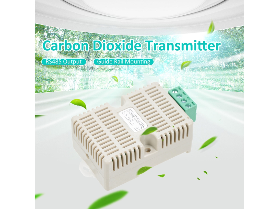 Transmissor de Dióxido de Carbono com protocolo RS485 Modbus RTU alimentação reversa alta precisão S/MARCA