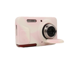 Capa CHRUI para Kodak Pixpro Fz55 Silicone com Tampa da Lente Rosa Fosco