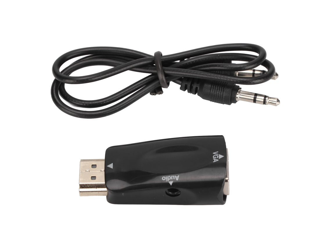 Aetheria conversor de Interface Multimídia Hd para Vga com Áudio 3.5mm Adaptador Hd 1080p Plug And Play