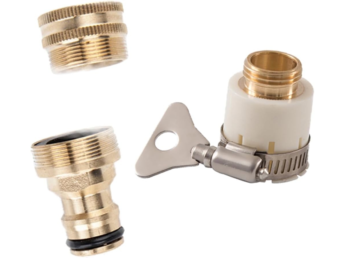 Conjunto De 3 Conectores Universais Engate Rápido Alta Pressão Para