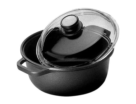 Panela Risoli 20 Cm Alumínio Fundido Preto Antiaderente
