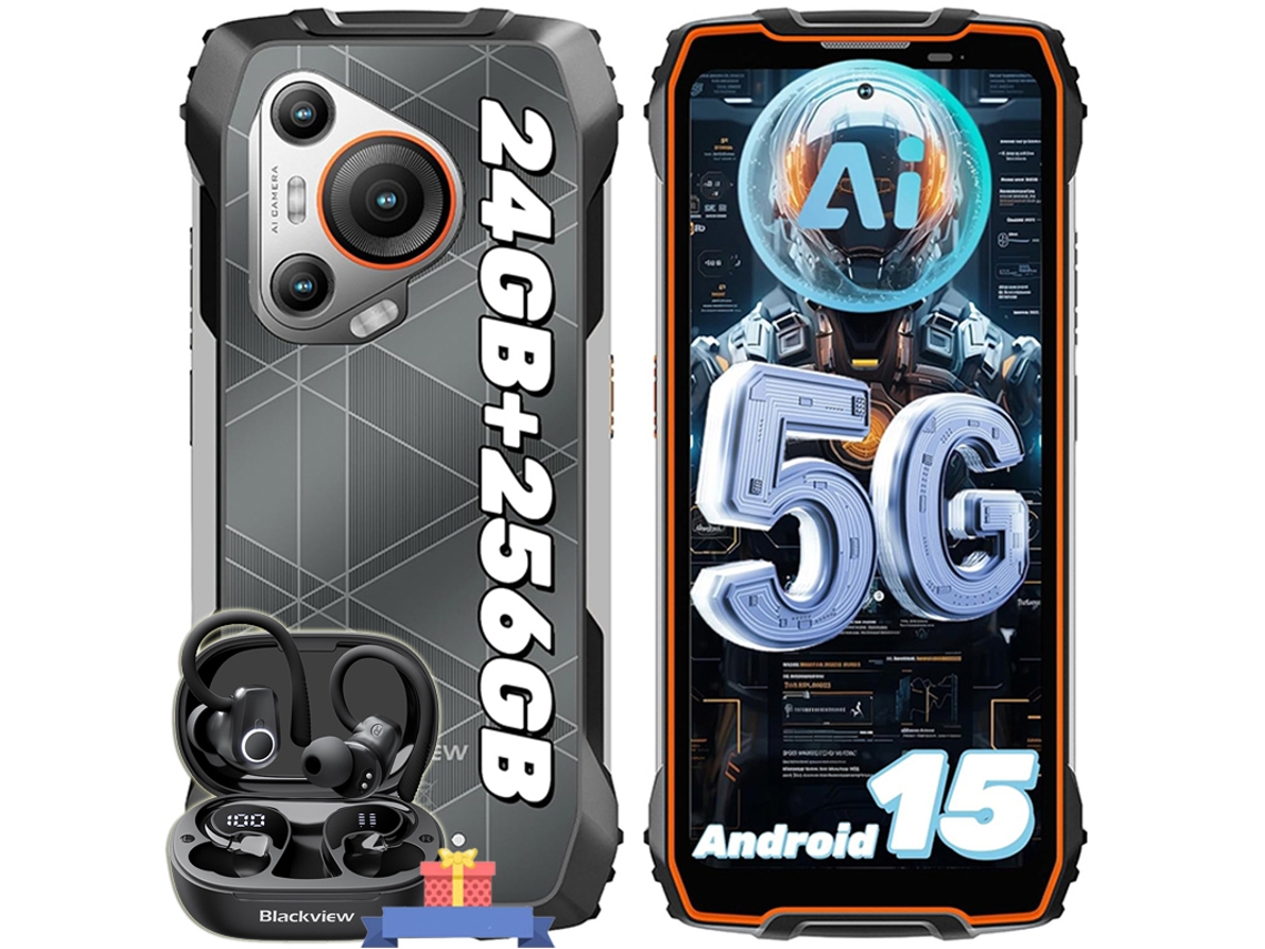 Smartphone 5g Blackview Bl7000 6.78'' 24 Gb 256 Gb Laranja