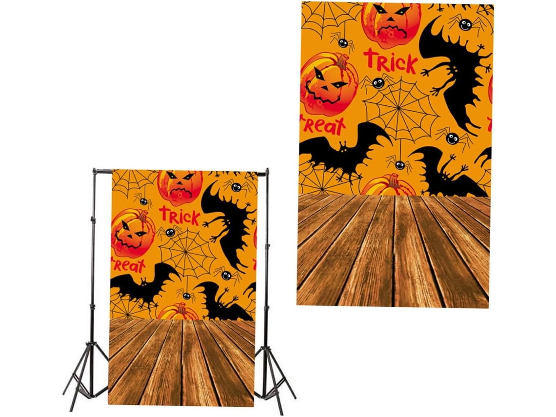 Decoração de Fotos de Halloween para Festa com Tema de Abóbora e Aranha. SFUSHOS