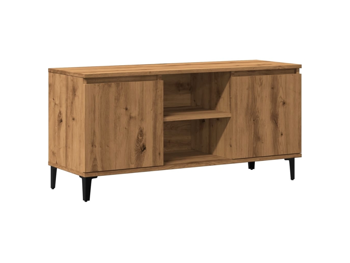 Tv Cabinet, Tv Cabinets Vidaxl Marrom Madeira Processada (n/a)