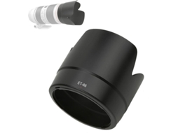 Capacete Solar Preto Plástico - Apropriado Para Ef 70-200mm F2.8 Is - Durável - Resistente - Proteção Contra Luz Indesejada - Peso Aproximado De 69 G