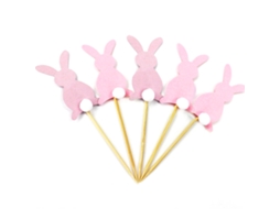 Laxiscreed Kit De Decorações De Páscoa Com Coelhinhos Coloridos Para Bolos, 1 Pack