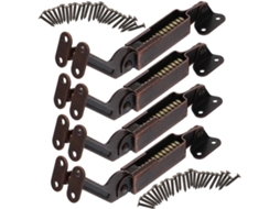 Conjunto De 4 Dobradiças Suporte Para Tampa Armário Em Ferro, Com