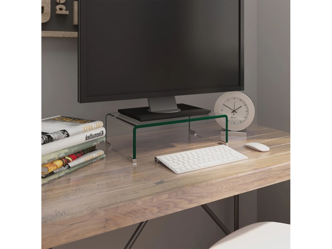 Vidaxl Suporte de Tv/monitores em Vidro Transparente 40x25x11 Cm
