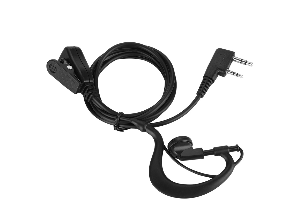 Aetheria auricular de Gancho para Orelha Walkie Talkie com Botão Ptt, Resistente e Confortável para Radio de Dois Way
