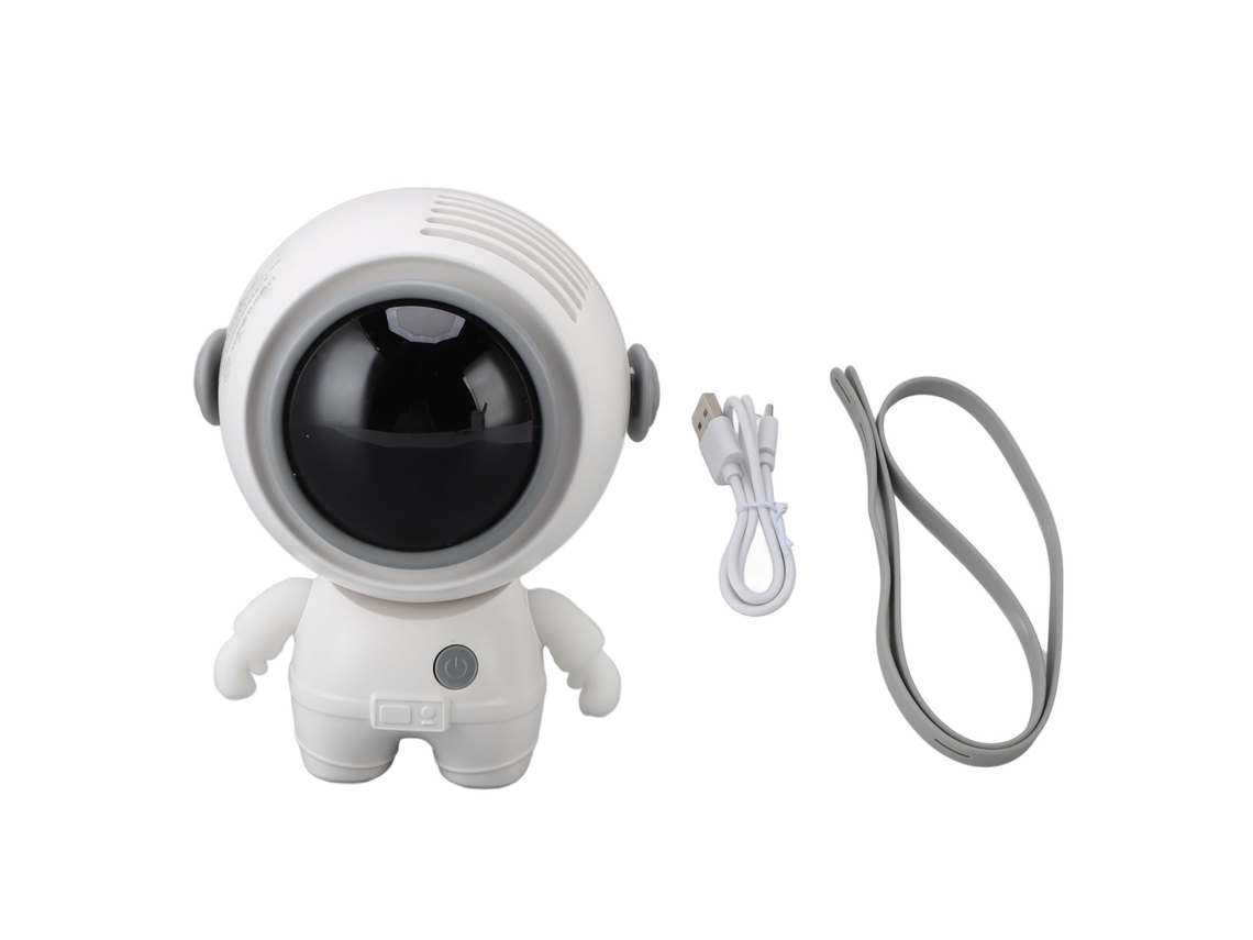 Ventilador de Pescoço Usb Recarregável 3 Velocidades Portátil