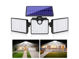 2026 luz de Parede Solar Exterior Impermeável para Jardim, Garagem, Varanda e Pátio Luzes Led Solares para Casa