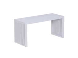 Banco Relaxdays, Bambu, Banco Moderno para Cozinha, Hall, Casa De Banho E Quarto, Banco Para Sapatos 43x90x33 Cm, Branco