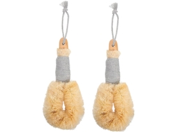 Lurelia Kit De 2 Escovas Corporais De Sisal De Cuidado Corporal, Cabo Longo E Limpeza Profunda