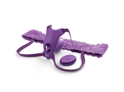 FANTASY FOR HER Arnês de Borboleta G-Spot com Vibrador Recarregável e Controle Remoto Violeta