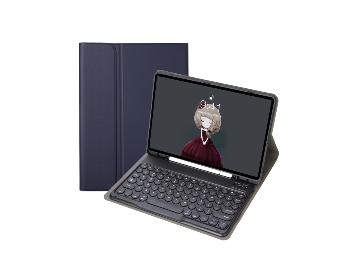 Capa Teclado CUICH para Samsung Galaxy Tab S9Fe 109 Polegadas com Teclado Bluetooth (Royal Blue) 