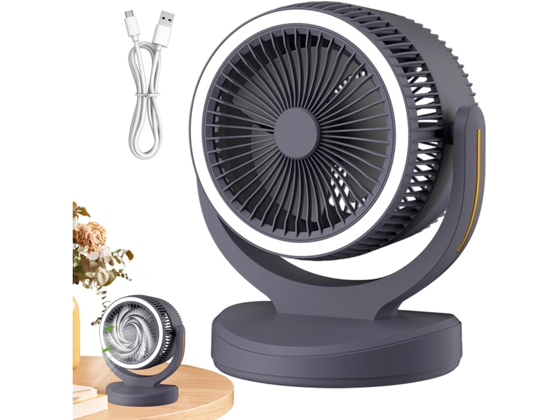 Ventilador Elétrico De Mão Com 3 Velocidades, Silencioso E