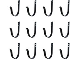 Conjunto De 12 Ganchos Metal Para Parede, Ideais Pendurar Casacos,