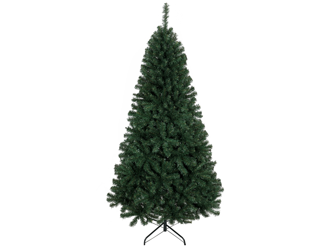 Artificial Christmas Tree 200cm With 1000 Branches, Foldable Base, Sectional Design, Easy To Assemble, Green