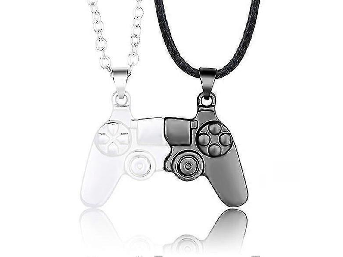 Casal Ps4 Game Console Pingente Colar Para Mulheres Controlador De Jogo Magnético Casal Colar Dia Dos Namorados Joias Presente Hengjian