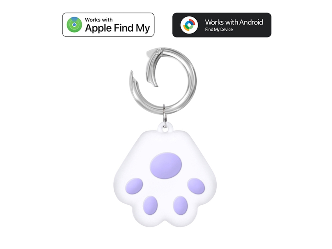 Rastreador Gps Anti-perda, Compatível Android E Apple, Roxo Elysve