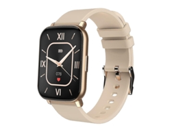 Smartwatch Tecido Touch 1.65 Ip68 À Prova Dágua Monitor de Freqüência Cardíaca Som Pedômetro Corrida Esportes Compatível Android Ios Ouro Bestvite