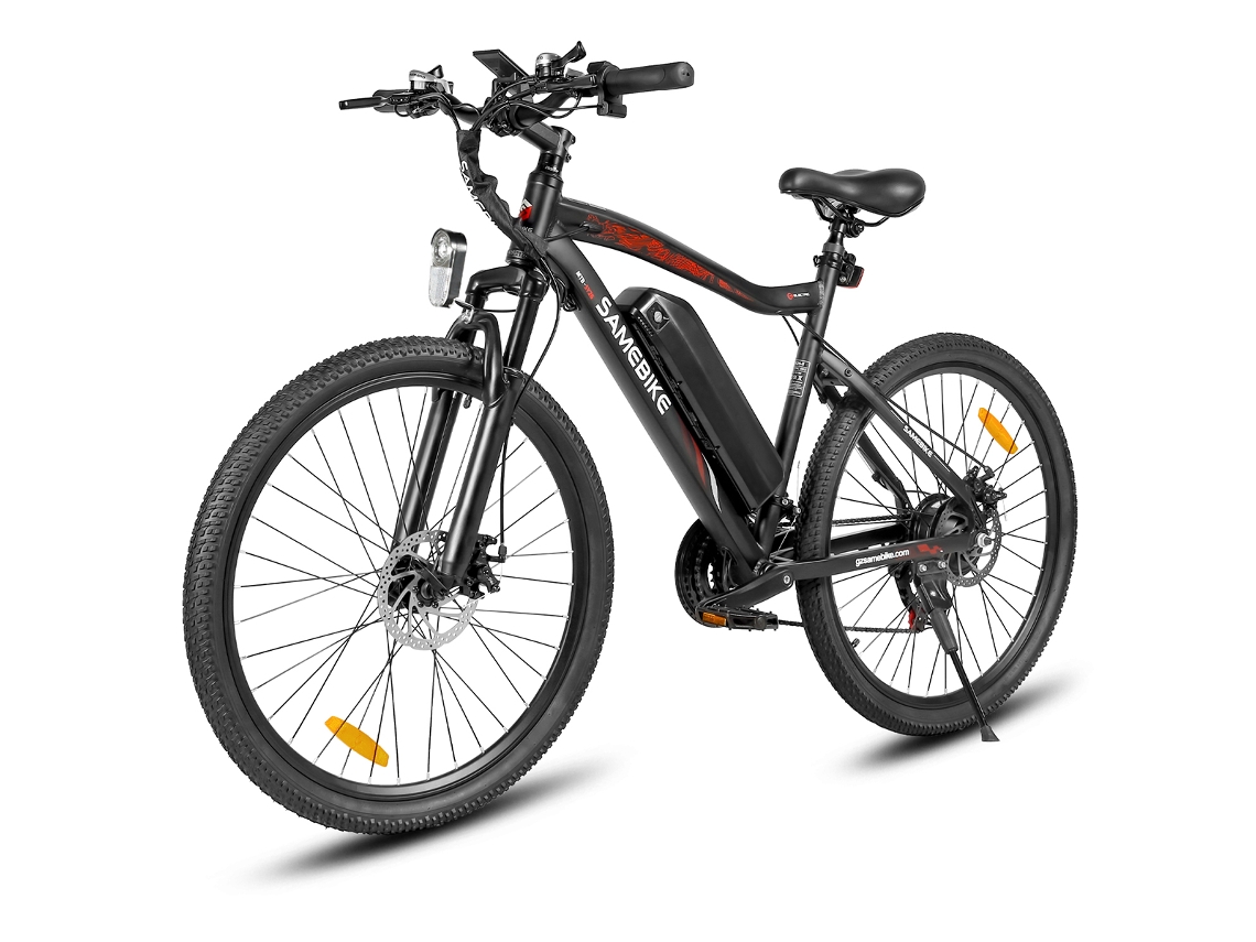 Bicicleta Elétrica Samebike Sy26 Ii Para Deslocamentos Urbanos Bicicleta Elétrica De Montanha 26’’ 500 W 36 V 13 Ah, Shimano 21 Velocidades