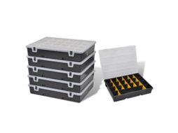 Screw Box, Screw Boxes Vidaxl Preto Plástico
