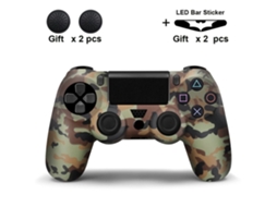 Capa Halinuia Para Controle De Ps4, Silicone Com 2 Capas Protetoras (12)