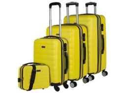 Conjunto de Malas ITACA Simoa Amarelo Abs Hard Suitcase Set 49X75X30 Cm