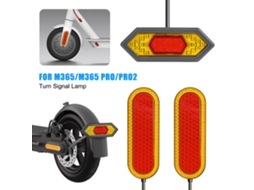 Luz de sinalização direcional LED para patinete elétrico com luzes dianteiras e traseiras compatível com Xiaomi M365 Pro Pro2 S/MARCA
