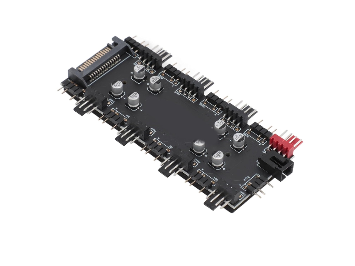 Hub 2 Em 1 Com 8 Canais Argb E Pwm