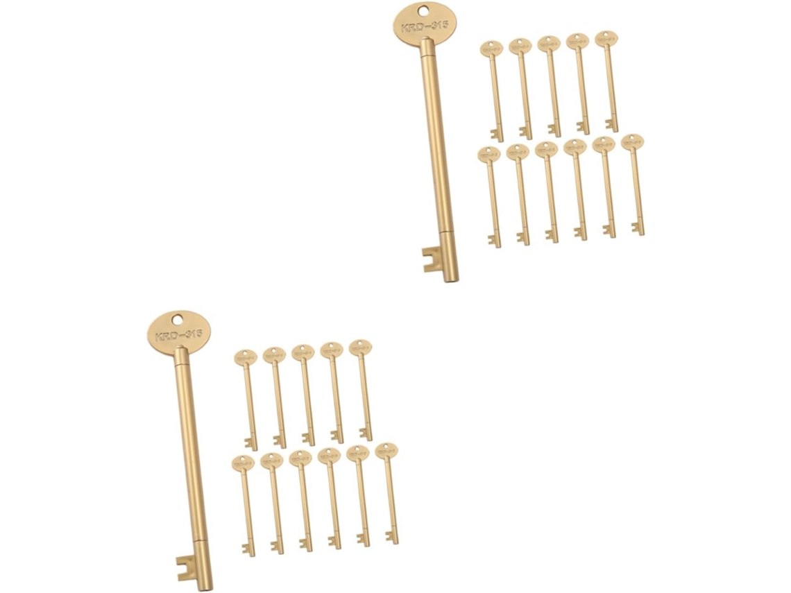 Conjunto De 24 Canetas Em Gel Formato Chave Para Estudantes,