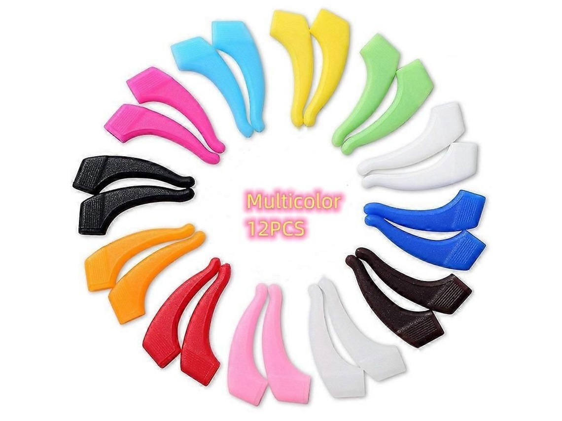 Ganchos para Óculos, Suportes Antiderrapantes de Silicone Confortáveis, 12 Pares GOKOCO