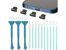 2026 conector Anti poeira Metal e Kit de Limpeza para Iphone 11/12 Series e Portas Type c