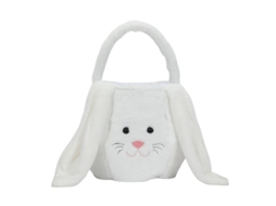 2026 cesta de Almacenamiento Conejo de Pascua de Peluche Grande Capacidad Portátil para Hogar Fiesta Regalos Dulces