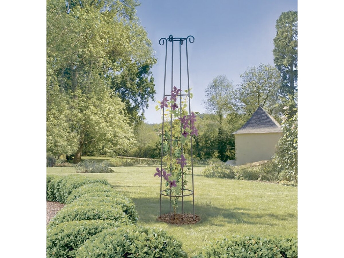 Suporte Decorativo Obelisco Ø 0,41 X 2,00 M Ferrugem Antigo Nortene