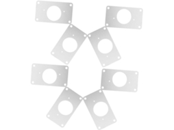 Kit De 8 Peças Aço Para Reparo Portas Com Montagem Armários Cozinha.