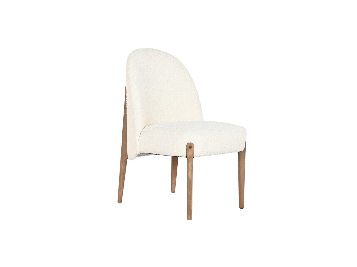 Cadeira Estofada em Poliéster Cinza ALEXANDRA HOUSE LIVING (54,5x63,5x85cm)