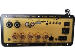 Placa Amplificadora Bluetooth D100w com Entrada de Áudio Óptica SFUSHOS