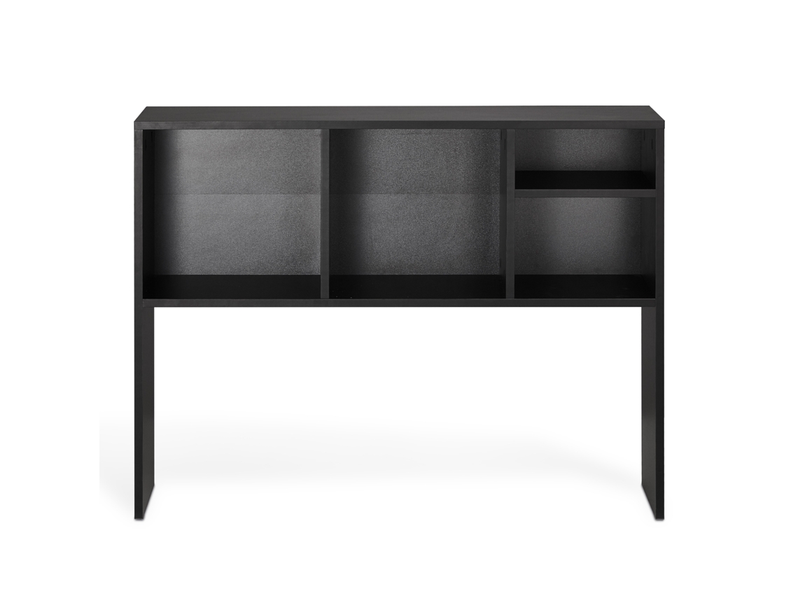 Estante de Escrivaninha 94 X 24 73 Cm Organizador Armazenamento 1 Nível Madeira com Almofadas Antideslizantes para os Pés Escritório, Casa,