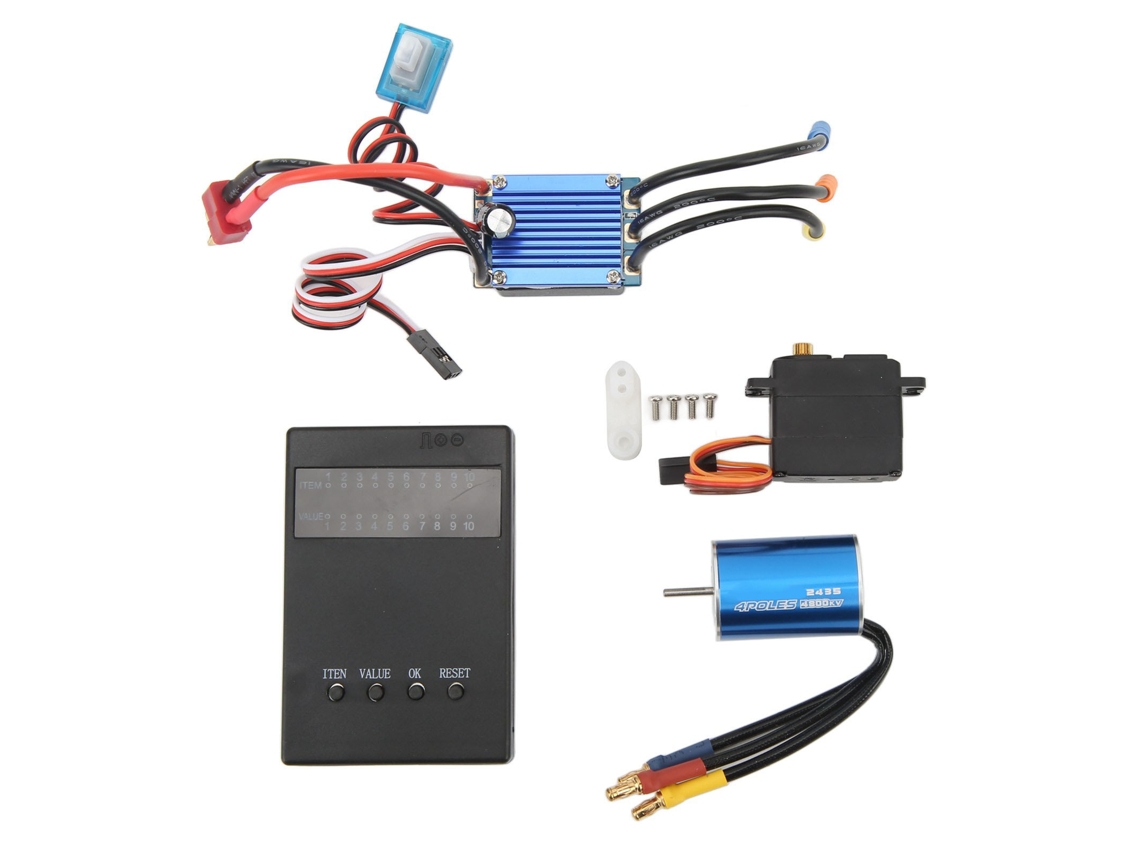 Mali kit Motor Brushless Esc 4800kv Servo 2.2kg Cartão de Programação para Carros Rc 1/16 1/18