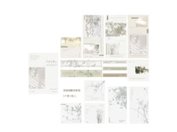 Conjunto de 45 Blocos de Notas Adesivas Temática Luz e Sombra Diy para Escola Scrapbook com S/MARCA