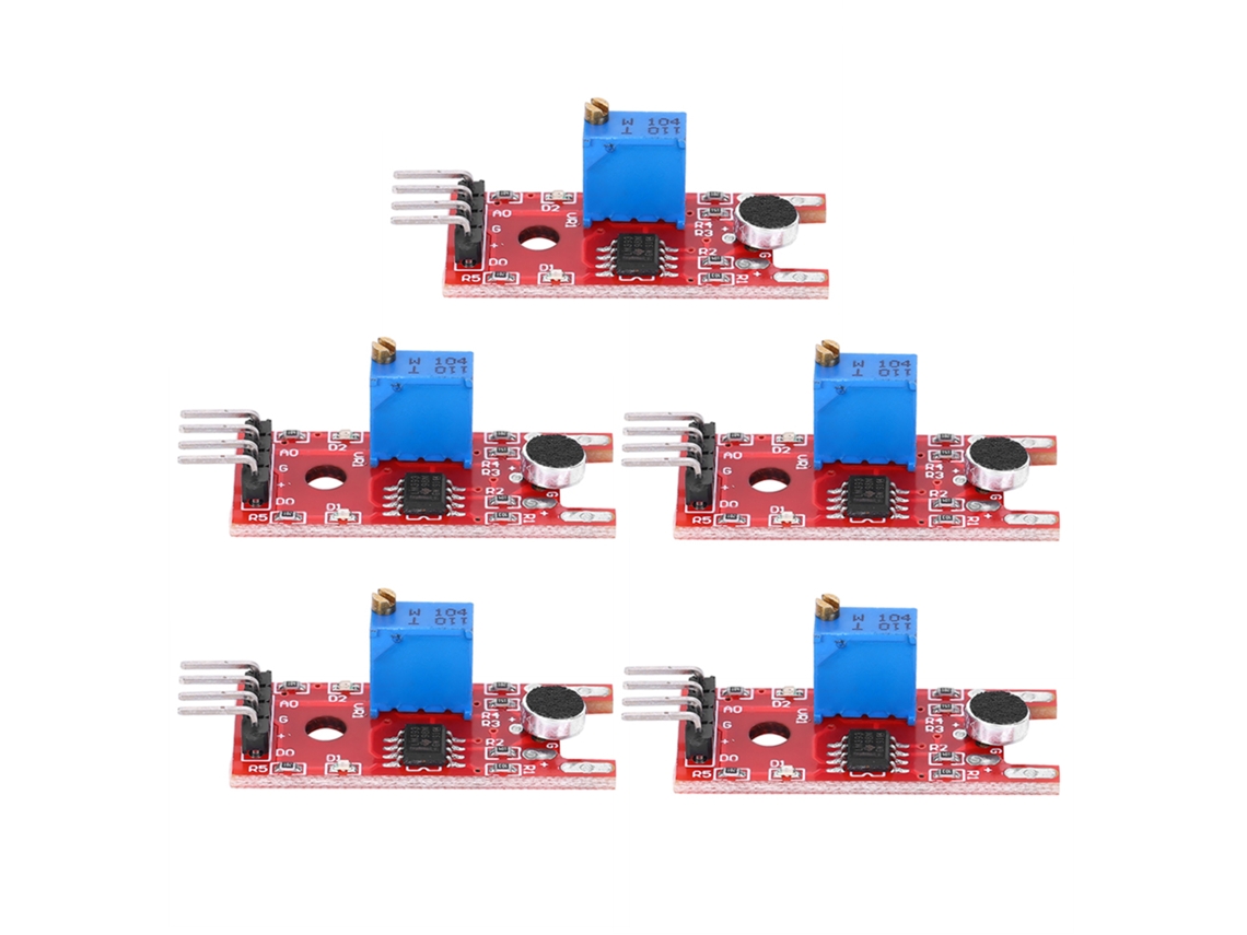 Módulo Sensor de Som Microfone Amplificador Ic Ky 038 5pcs | S/MARCA