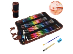 Conjunto de 72 Lápis de Cor Profissionais AQUAFORGE