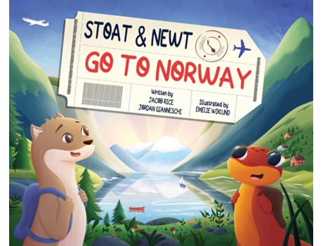 Livro Stoat and Newt Go to Norway de Jacob Rice (Inglês)